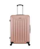 Set di 2 - Valigia grande e valigia cabina singola a 4 ruote Brooklyn oro rosa - L/S