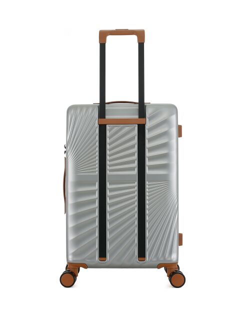 Valise Moyen Séjour M 4 roues doubles Oakland grise - 42,5x65,5x26 cm