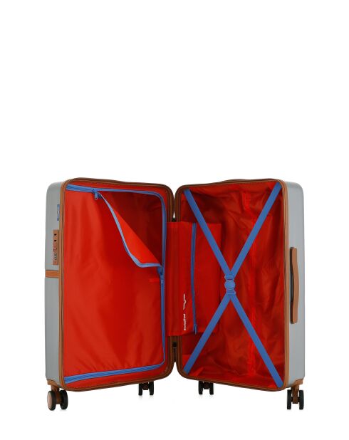 Valise Moyen Séjour M 4 roues doubles Oakland grise - 42,5x65,5x26 cm