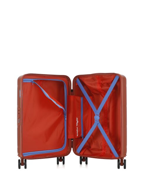 Valise Cabine XS 4 roues doubles Cleveland brique - 35x55x19 cm