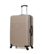 Lot de 2 - Valise grand format et valise weekend Chelsea beiges - L/M