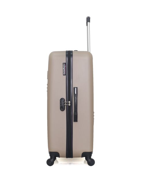 Lot de 2 - Valise grand format et valise weekend Chelsea beiges - L/M