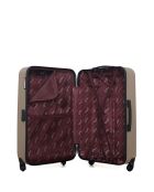 Lot de 2 - Valise grand format et valise weekend Chelsea beiges - L/M