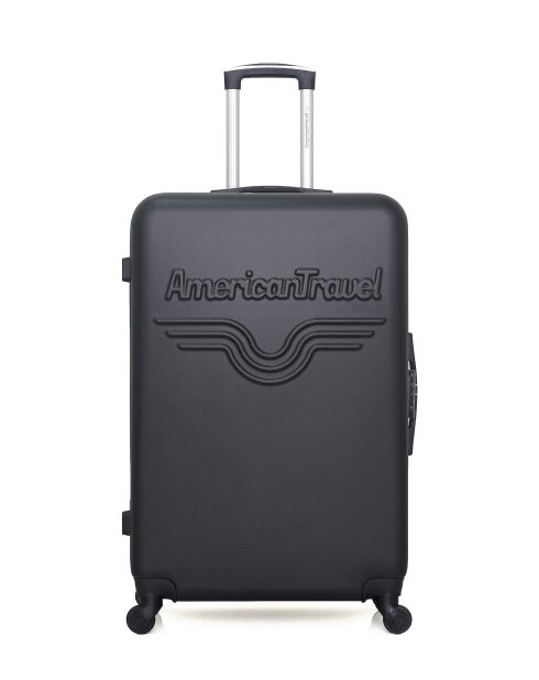 Lot de 2 - Valise grand format et valise weekend Chelsea noires - L/M