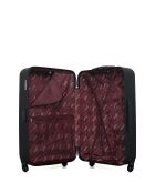 Lot de 2 - Valise grand format et valise weekend Chelsea noires - L/M