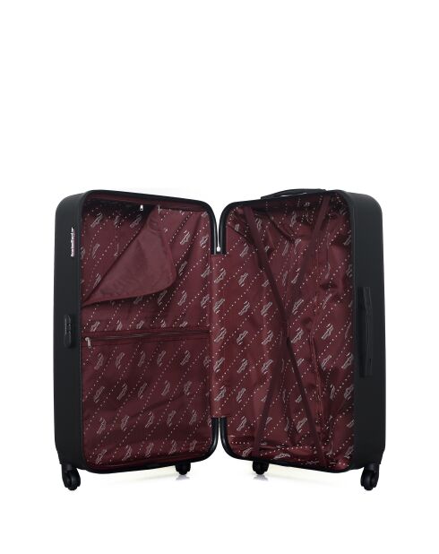 Lot de 2 - Valise grand format et valise weekend Chelsea noires - L/M