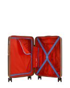 Valise Cabine S 4 roues doubles Oakland chocolat - 38,5x58,5x20 cm