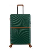 Lot de 4 valises 4 roues doubles Oakland-O vert foncé - L/M/S/XS