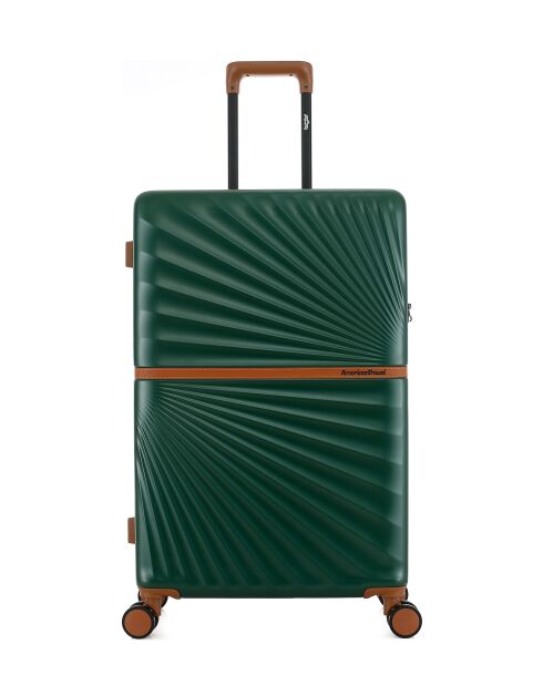 Lot de 4 valises 4 roues doubles Oakland-O vert foncé - L/M/S/XS