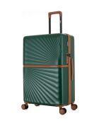 Lot de 4 valises 4 roues doubles Oakland-O vert foncé - L/M/S/XS