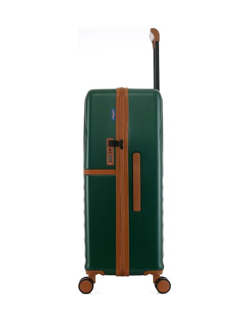Lot de 4 valises 4 roues doubles Oakland-O vert foncé - L/M/S/XS