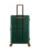 Lot de 4 valises 4 roues doubles Oakland-O vert foncé - L/M/S/XS
