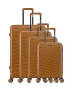Lot de 4 valises 4 roues doubles Seattle-O bronze - L/M/S/XS