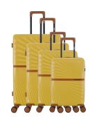 Lot de 4 valises 4 roues doubles Oakland-O miel - L/M/S/XS