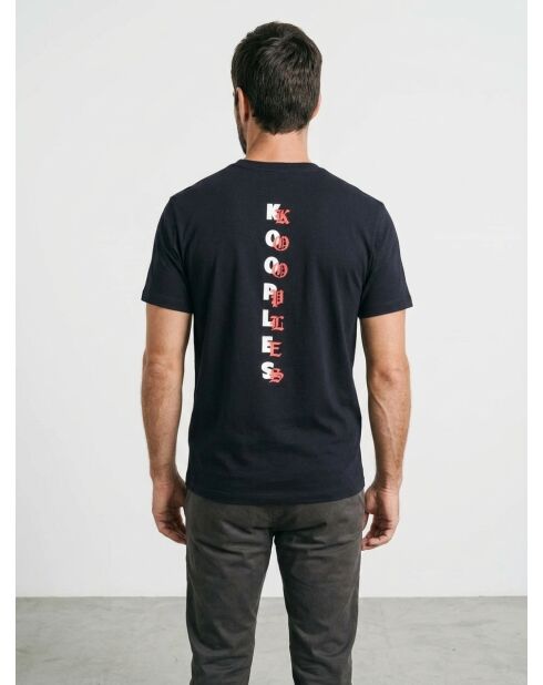 Kurzarm-T-Shirt mit schwarzem Logo