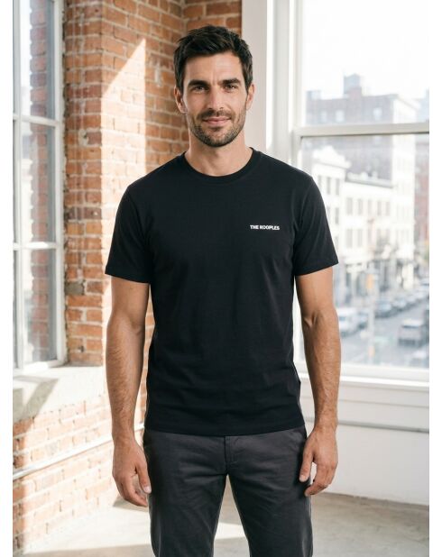 Kurzarm-T-Shirt mit schwarzem Logo