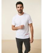 Kurzarm-T-Shirt mit weißem Logo