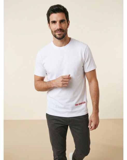 Kurzarm-T-Shirt mit weißem Logo