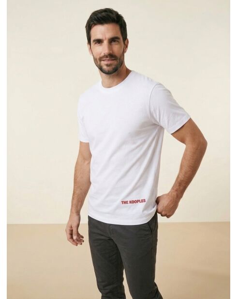 Kurzarm-T-Shirt mit weißem Logo