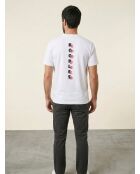 Kurzarm-T-Shirt mit weißem Logo