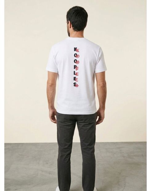 Kurzarm-T-Shirt mit weißem Logo