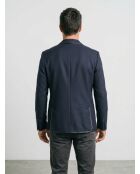 Jas met 2 knopen en gallon + donkerblauwe patch