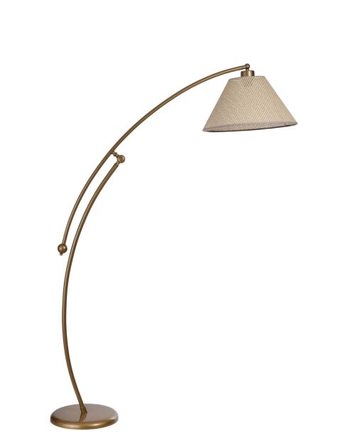 Lampadaire 8972-6 beige doré - 155x40x20 cm
