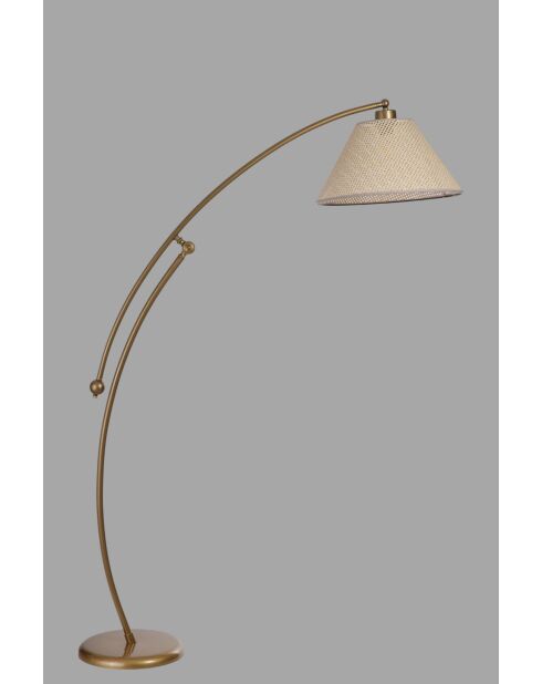 Lampadaire 8972-6 beige doré - 155x40x20 cm
