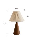 Lampe de table 242091 crème noix- 35x22x14 cm