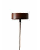 Lustre Rond beige noyer - 140 x15x4 cm