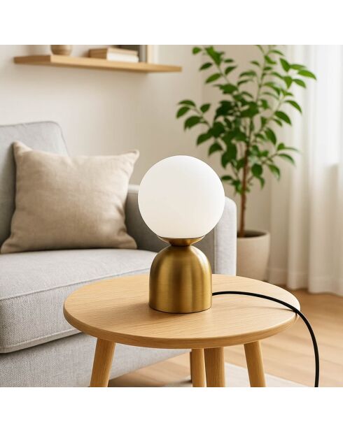 Lampe de table 242095 blanc antiquités - 28x15x15 cm