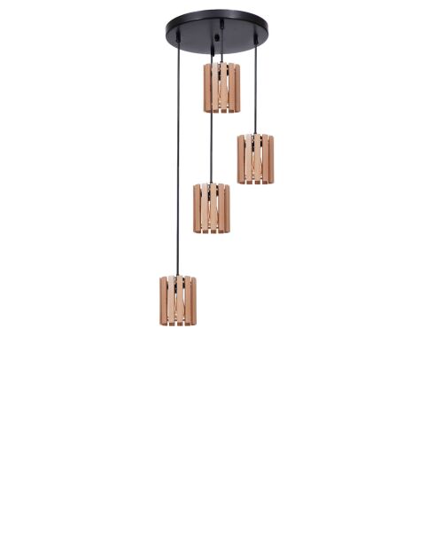 Lustre 9075-4 chêne noir - 80x14x28 cm