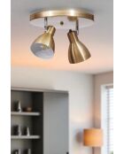 Lampadario 8996-2 oro - 20x11x17 cm