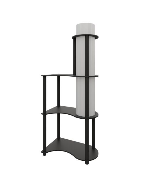 KS-11121 schwarze Stehleuchte - 120x17x82 cm