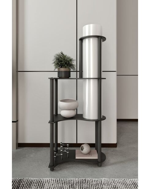 KS-11121 schwarze Stehleuchte - 120x17x82 cm