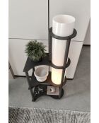 KS-11121 schwarze Stehleuchte - 120x17x82 cm