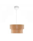 Kroonluchter 242123 beige wit - 70x30x14 cm