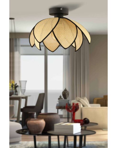 Lustre 64887 crème noir - 26 x40x20 cm
