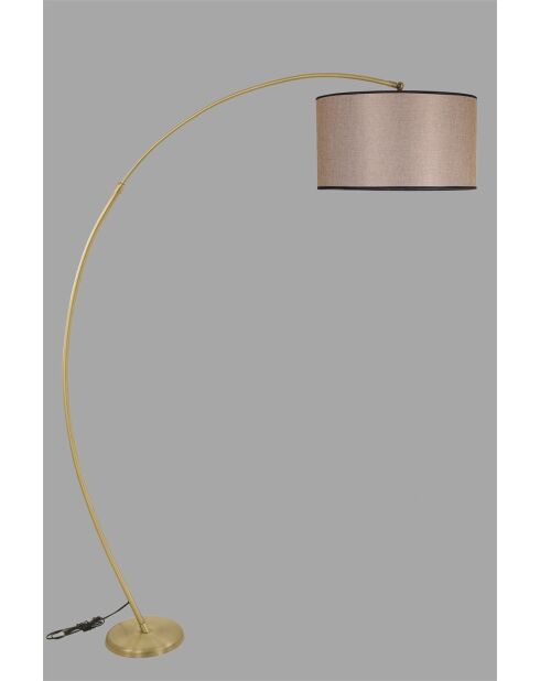 8540-11 donkere rieten vloerlamp - 185 x185 x30 cm