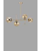 Lampadario 8712-2 oro - 90x15x65 cm
