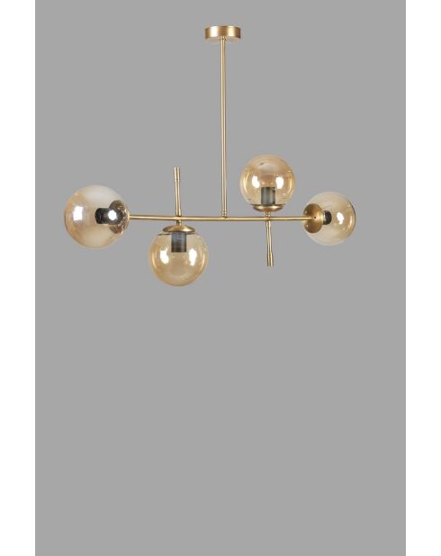 Lampadario 8712-2 oro - 90x15x65 cm