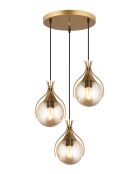 Lustre 64634 miel - 85 x30x12 cm