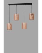 Lustre 9075-6 chêne noir - 80x65x19 cm