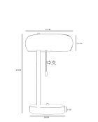 Lampe de table 8896-4 doré noir - 40x25x7,5 cm
