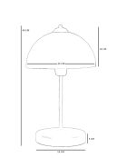 Lampe de table 8894-3 grise - 40x25x16 cm