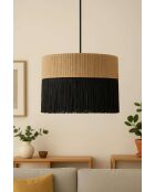 Ténabra kroonluchter beige zwart - 50x30x25 cm