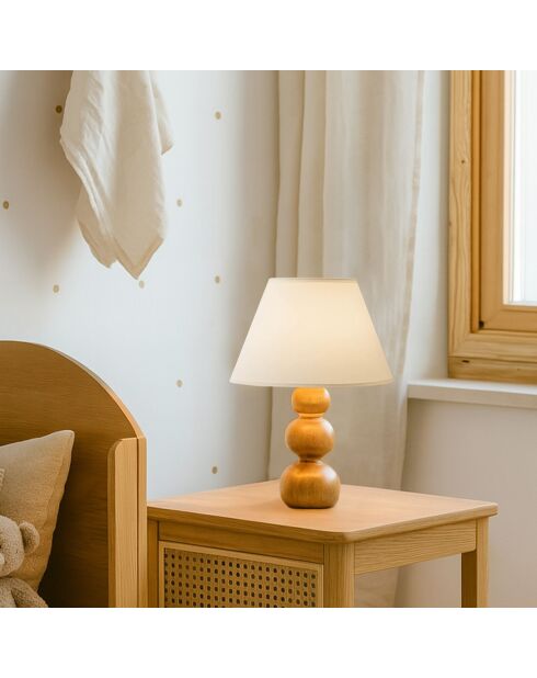 Lampe de table 242109 crème chêne - 32x22x14 cm