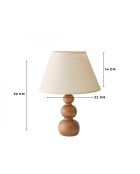 Lampe de table 242109 crème chêne - 32x22x14 cm