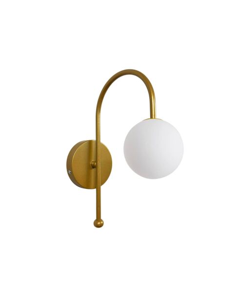 242085 goldweiße Wandleuchte - 27x15x15 cm