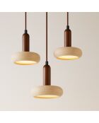Lustre Ver - Noixbeige noyer - 152x22x16 cm